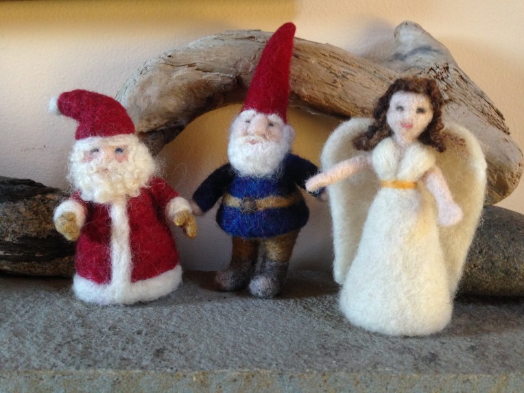 Needle Felting: ANGELS, SANTAS, OR GNOMES- Sunday, December 7th from 1-4 PM ($45)