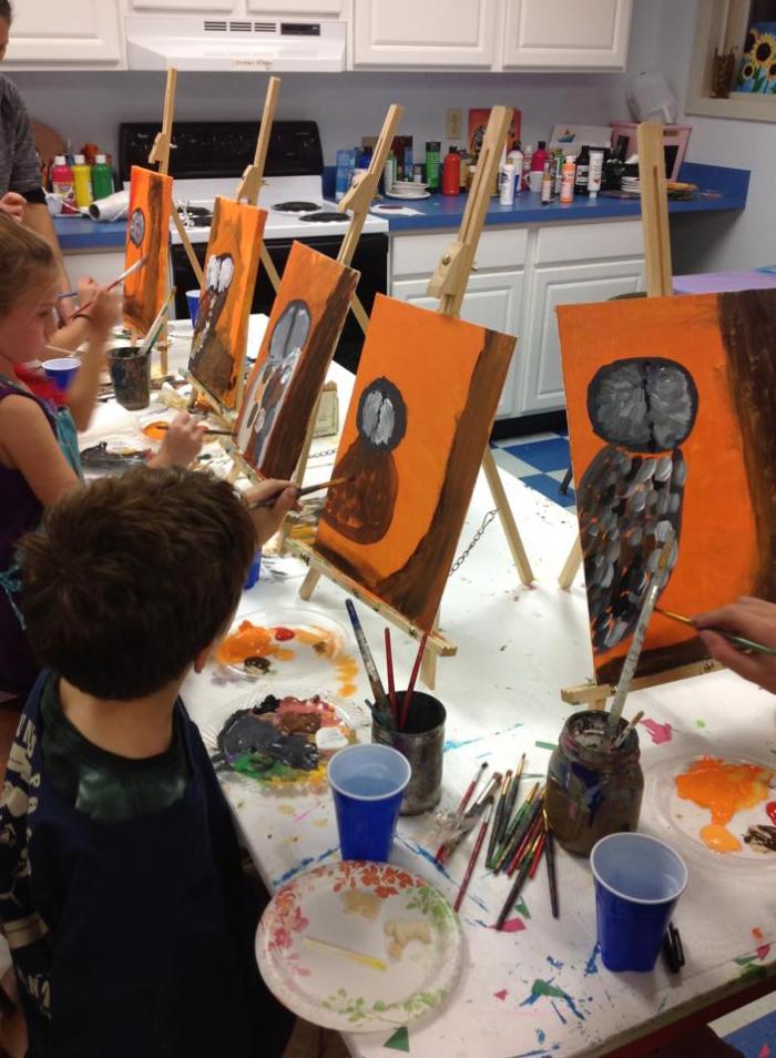 Friday, November 14th  from 7-9 PM (for kids)   Kids Guided  Paint Nights!